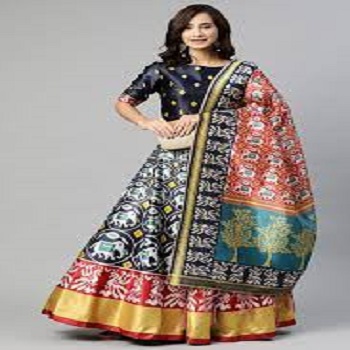 Multicolor Printed Lehenga